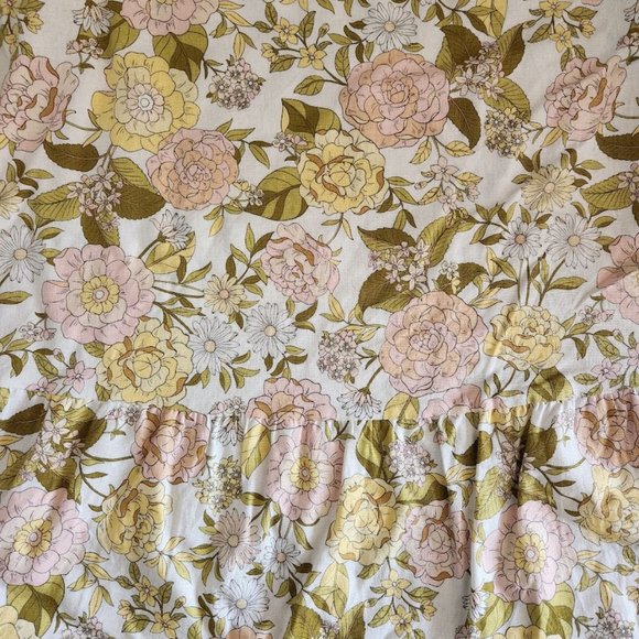 Who What Wear Women's Floral Bishop Sleeve Tie-Back Dress - Picture 6 of 7